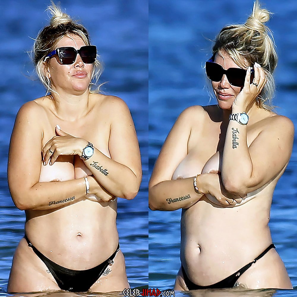 Wanda Nara topless