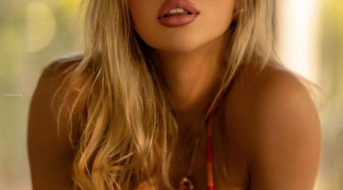 Mikayla Demaiter Shows Off Her Sexy Body in a Striped Bikini (8 Photos)