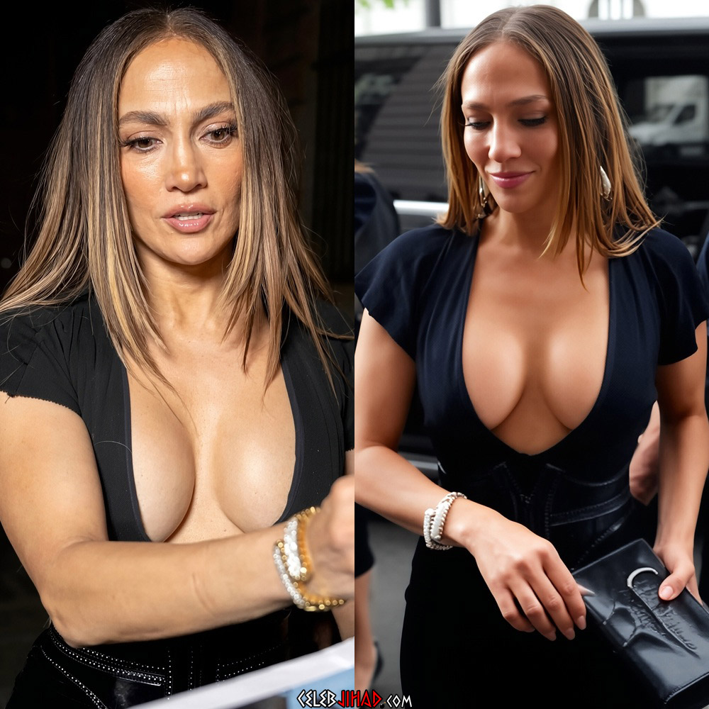 Jennifer Lopez boobs cleavage