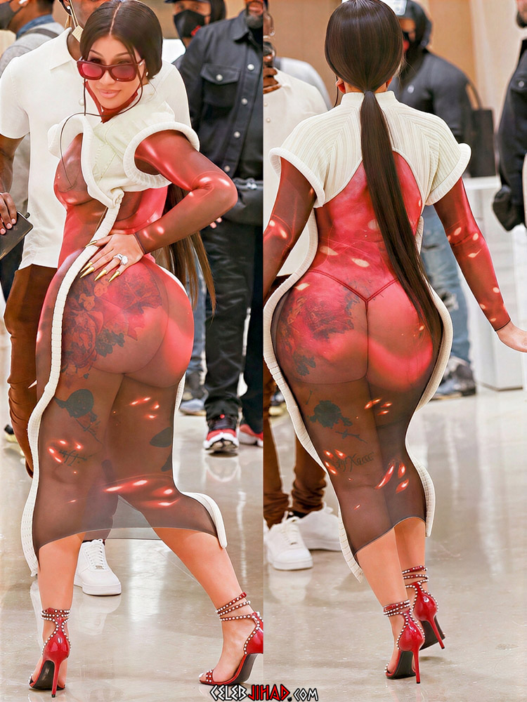 Cardi B see thru ass
